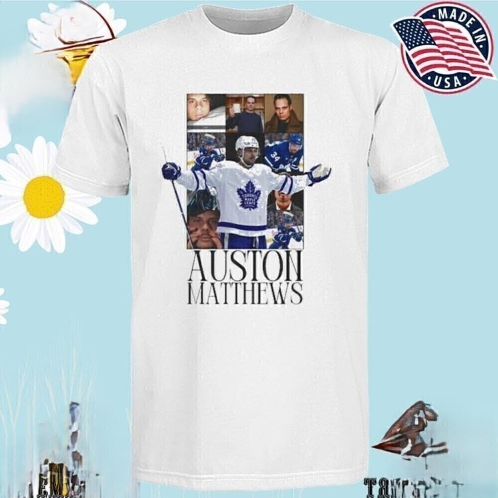 Auston Matthews NHL Player Retro Toronto Maple Leafs Fan T-Shirt